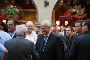 Wahlkampfauftritt von Ministerpräsident Rüttgers am Freitag vor der Kommunalwahl in Münster